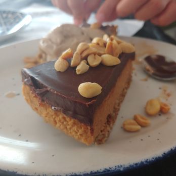 The Atlantic - Chocolate peanut butter pie with homemade peanut butter ice cream - Seafood Near Me - Virginia Beach, Virginia The Atlantic - Chocolate peanut butter pie with homemade peanut butter ice cream - Seafood Near Me - Virginia Beach, Virginia