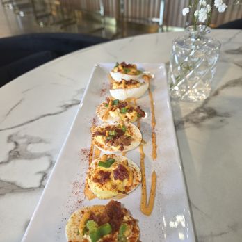 Etienna’s Eatery - Crispy Bacon Deviled Eggs - Southern Near Me - Brookshire, Texas