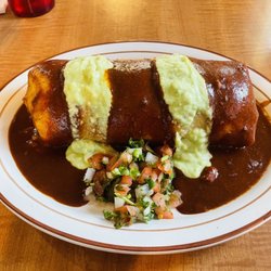 El Burrito Junior - Heavenly "wet" red sauce graced my memorable vegetable burrito.