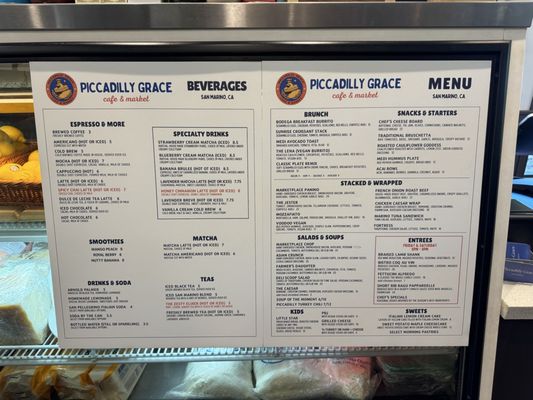Menu photo 5 Piccadilly Grace San Marino, CA