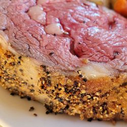 Bear's Steakhouse - A closer look at the flavorful outer encrusted part of the Prime Rib.