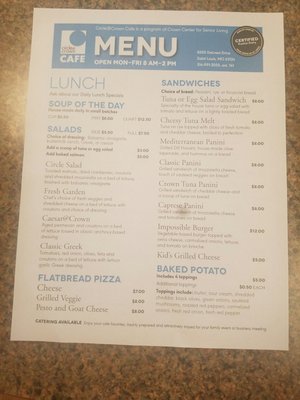 Menu photo 2 Circle at Crown Cafe St. Louis, MO Menu photo 2 Circle at Crown Cafe St. Louis, MO