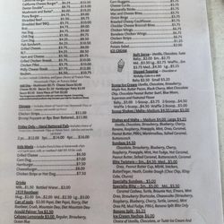 Lake Dexter Drive In - Menu