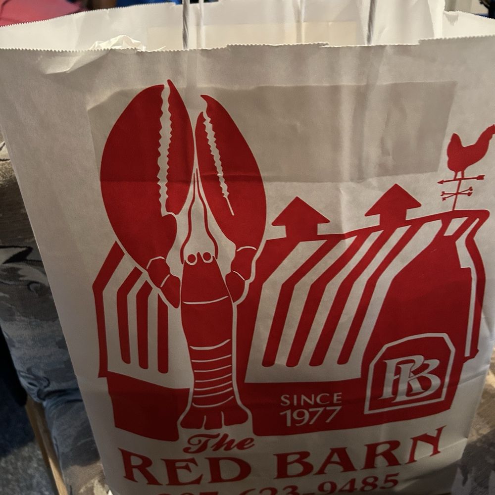 The Red Barn - I love the bag - Seafood Near Me - Augusta, Maine