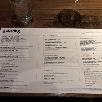Legends Steak and Seafood - Menu - Steakhouses Near Me - Breckenridge, Colorado Legends Steak and Seafood - Menu - Steakhouses Near Me - Breckenridge, Colorado