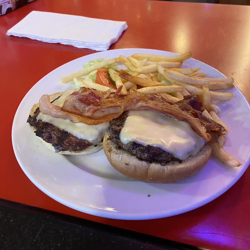 Double Cheese Charlie 's Double Cheeseburger