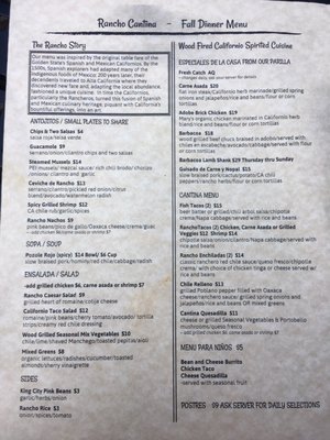 Menu photo 8 Rancho Cantina Lafayette, CA