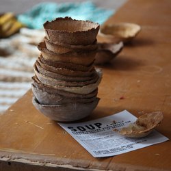 Detroit Soup - Soup bowls and program