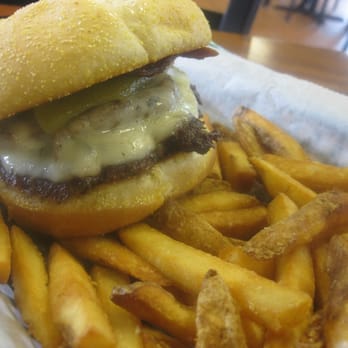 Killer Burger East Vancouver - Black Molly - 1/3 lb. Beef patty, Smokey House Sauce, Grilled Onion, Philly Steak, Provolone, House-Brined Roasted Green Chili - Burgers Near Me - Vancouver, Washington
