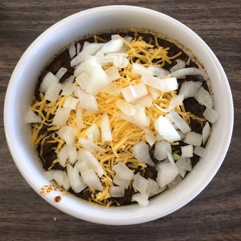 Chili John's - Spicy/hot over spaghetti with cheese and onions - American Near Me - Burbank, California Chili John's - Spicy/hot over spaghetti with cheese and onions - American Near Me - Burbank, California