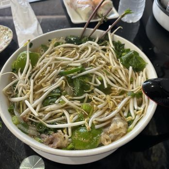 Pho Lien Hoa - Pho: my had only tendon and tripe. Delicious flavor. They provided enough  vegetables. - Vietnamese Near Me - Oklahoma City, Oklahoma