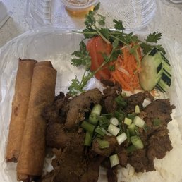 Charbroiled Pork Chop with Steamed Rice / Cơm Sườn Nướng