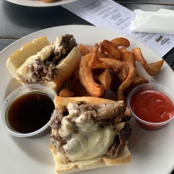 Inlet Prohibition Company - French dip w rosemary au jus and side winder fries - Seafood Near Me - Murrells Inlet, South Carolina
