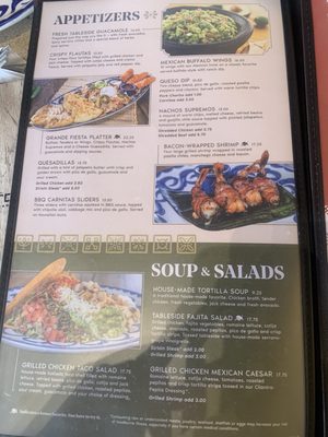 Menu photo 7 El Torito Milpitas, CA