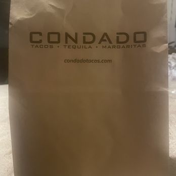 Condado Tacos - This is just a pic of the bag I love the design of it lol - Tacos Near Me - Royal Oak, Michigan