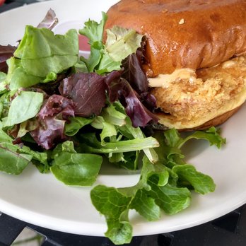 Jones Farm & Country Store - Fried chicken sandwich with salad - Bakeries Near Me - Cornwall, New York Jones Farm & Country Store - Fried chicken sandwich with salad - Bakeries Near Me - Cornwall, New York