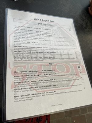 Menu photo 3 Tall Boy Boca Raton, FL