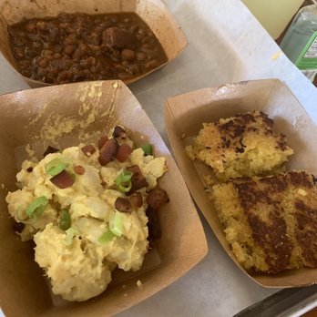 The Smok'd Hog - Tater salad, cornbread and baked beans - Smokehouse Near Me - Temecula, California The Smok'd Hog - Tater salad, cornbread and baked beans - Smokehouse Near Me - Temecula, California