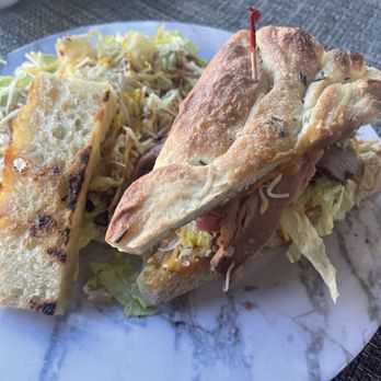 Cafe Lush - Ceasar salad and half order of the Davis - Cafes Near Me - Albuquerque, New Mexico
