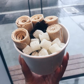 STEEP Creamery & Tea - Original oolong ice cream rolls with herbal jelly, boba, and mochi - Ice Cream & Frozen Yogurt Near Me - San Francisco, California STEEP Creamery & Tea - Original oolong ice cream rolls with herbal jelly, boba, and mochi - Ice Cream & Frozen Yogurt Near Me - San Francisco, California