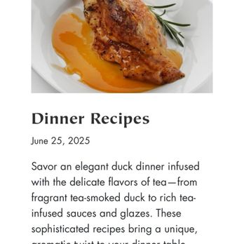 Tea Chest Hawaii - Dinner recipes-cooking with tea! - Coffee & Tea Near Me - Honolulu, Hawaii