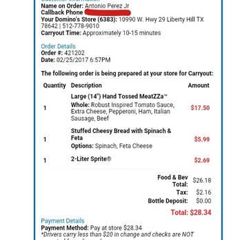 Domino's Pizza - Pizza Near Me - Liberty Hill, Texas