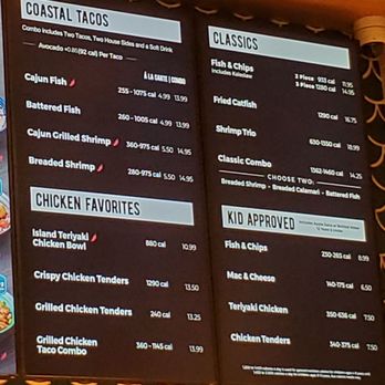 California Fish Grill - Menu - Seafood Near Me - San Jose, California