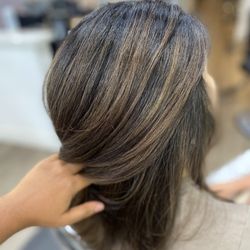 Enchanted Hair Salon - Elishiah did an AMAZING job with my hair. I loved the results of a brown balayage. Id recommend.