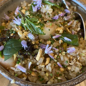 Ernest - Prawn Fried Rice with Yellow Corn and Thai Basil - New American Near Me - San Francisco, California Ernest - Prawn Fried Rice with Yellow Corn and Thai Basil - New American Near Me - San Francisco, California