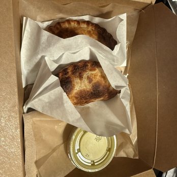Lazo Empanadas - 16Th Mall - 2 empanadas with avocado sauce - Empanadas Near Me - Denver, Colorado Lazo Empanadas - 16Th Mall - 2 empanadas with avocado sauce - Empanadas Near Me - Denver, Colorado