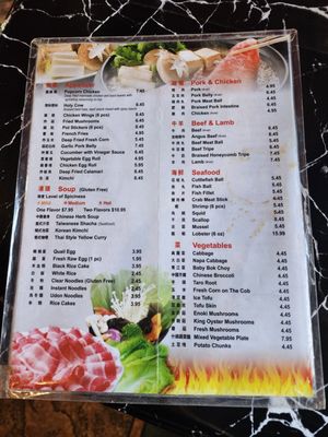 Menu photo 4 Zu Hot Pot Albuquerque, NM