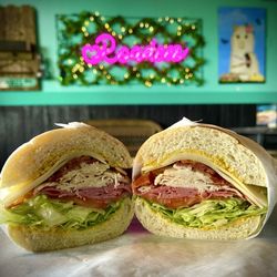 Roadees Cafe - #5 pastrami, turkey and swiss cheese