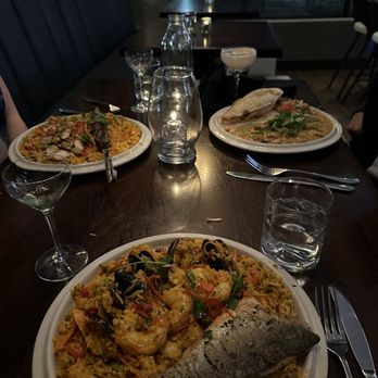 Ambli Global Cuisine - DTC - Paella fish, paella beef and Kuku Paka. - Tapas/Small Plates Near Me - Denver, Colorado Ambli Global Cuisine - DTC - Paella fish, paella beef and Kuku Paka. - Tapas/Small Plates Near Me - Denver, Colorado