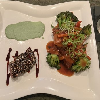 Nouveau Bistro & Lounge - Tuna Dinner (half portion) - New American Near Me - Concord, Ohio Nouveau Bistro & Lounge - Tuna Dinner (half portion) - New American Near Me - Concord, Ohio