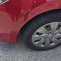 Priceless Car Rental - Scuff on fender - Truck Rental Near Me - Kenner, Louisiana