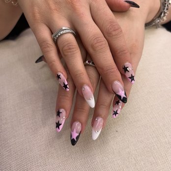 Nail Affair Salon - acrylic gel nail set with design - Nail Salons Near Me - Sherman Oaks, California