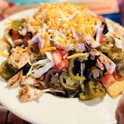 Jerry's Grille - The loaded nacho plate.