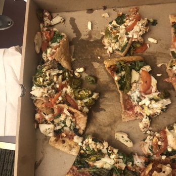 Palio's Pizza Cafe Grapevine - Smashed pizza from delivery guy. - Pizza Near Me - Grapevine, Texas