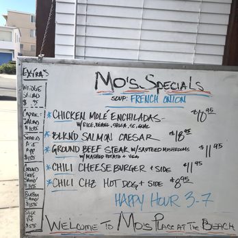 Mo's Place - Specials listed outside the door - Sports Bars Near Me - Playa Del Rey, California Mo's Place - Specials listed outside the door - Sports Bars Near Me - Playa Del Rey, California