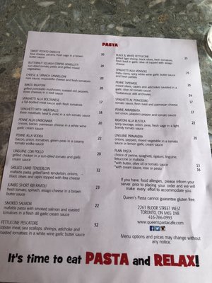 Menu photo 5 Queen's Pasta Café Toronto, ON Menu photo 5 Queen's Pasta Café Toronto, ON