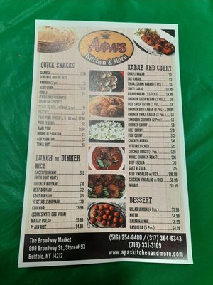 Menu photo 7 Apa's Kitchen & More Buffalo, NY