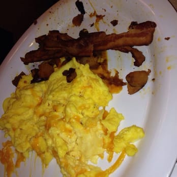 Roasters 'N Toasters - Pinecrest - Skillet eggs with cheddar cheese and bacon. - Bagels Near Me - Miami, Florida Roasters 'N Toasters - Pinecrest - Skillet eggs with cheddar cheese and bacon. - Bagels Near Me - Miami, Florida
