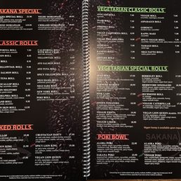 Menu (2/4) as of 8/18/25