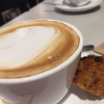 Breads Bakery - Union Square - Delicious complementary piece of carrot cake w my order of coffee - Bakeries Near Me - New York, New York