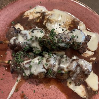 Firefly Tapas Kitchen + Bar - Steak and Mushroom Skewers - Tapas/Small Plates Near Me - Las Vegas, Nevada