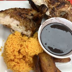 Half chicken lunch special