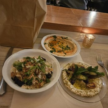Suraya - Fatteh, hummus and yogurt dish (forgot the name) - Lebanese Near Me - Philadelphia, Pennsylvania