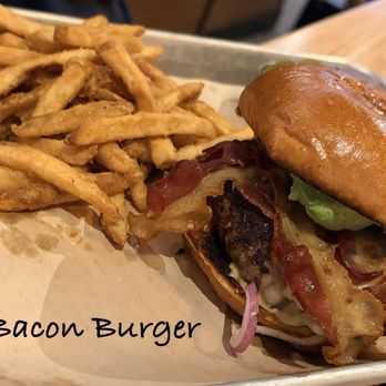 BJ's Restaurant & Brewhouse - This burger was huge. Didn't know how to it. Juicy and savory. - American Near Me - Tracy, California