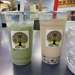 Boba Tree - Jasmine Milk Tea and that secret menu Matcha