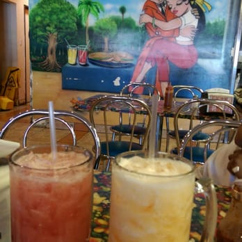 Tortas Sinaloa - really good watermelon/melon water.. forgot to take a picture of my torta, torta de lomo and sinaloense were yummy - Mexican Near Me - Baldwin Park, California